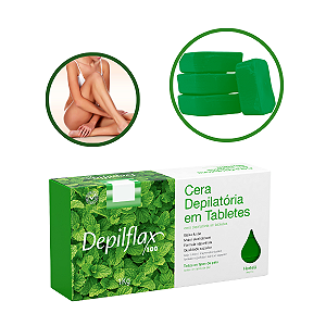Cera Depilatória em Tabletes Barra Hortelã 1kg Depilflax