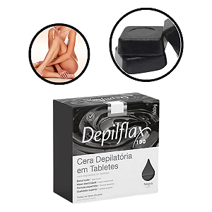 Cera Depilação Tablete Barra Negra 500g Depilflax