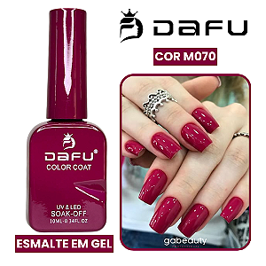 Esmalte em Gel UV & LED M070 Vinho 10ml Dafu