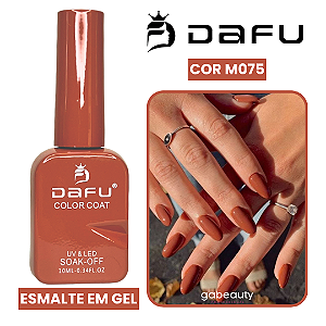 Esmalte em Gel UV & LED M075 Terracota 10ml Dafu