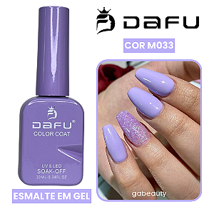 Esmalte em Gel UV & LED M033 Lilás Índigo 10ml Dafu