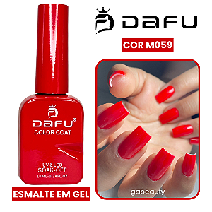 Esmalte em Gel UV & LED M059 Vermelho Vívido 10ml Dafu