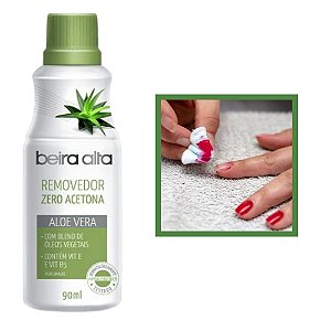Removedor De Esmalte Sem Acetona Aloe Vera 450ML Beira Alta