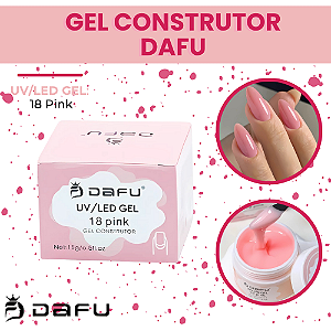 Gel Construtor Unha em Gel UV/LED 18 Pink 15g Dafu