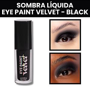 Sombra Líquida Eye Paint Cor Black 4ml Dailus