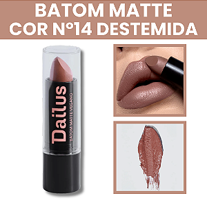 Batom Matte Vegano Nº14 Destemida 3,5 g Dailus