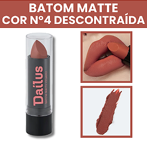 Batom Matte Vegano Nº4 Descontraída 3,5 g Dailus