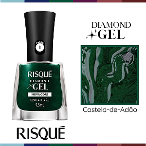 Esmalte Risque Diamond Gel Costela de Adão 9,5ML