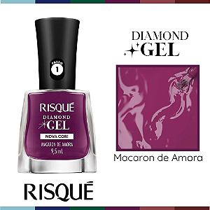 Esmalte Risque Diamond Gel Macaron de Amora 9,5ML