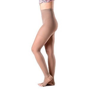 Meia Calça 20-30 Sigvaris Ever Sheer Normal Natural Pé Aberto