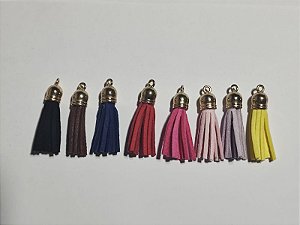 Tassel Pingente de Couro Camurça