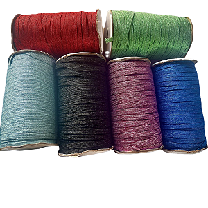 Elastico Chato 7mm Lurex Com Glitter 5 Metros