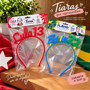 Tiara Arco Para Cabelo Presidente Bolsonaro Lula