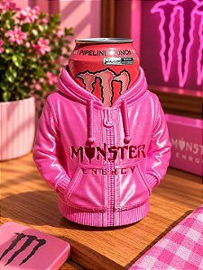 Porta Lata Moletom Monster Suporte Térmico Energético Cerveja Refri