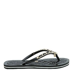 Chinelo Preto c/ Corrente Verniz Santa Lolla