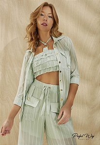 Camisa Perfect Way Crepe Listrada
