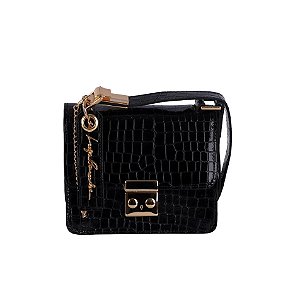 Bolsa Pequena Estruturada Preto Luiza Barcelos