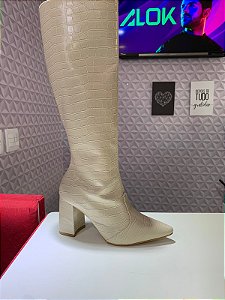 Bota Croco Off White Suzani Bissoli