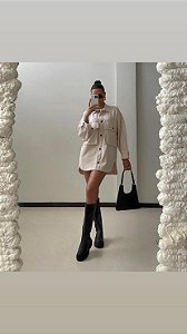 Bota Galocha Preto  Suzanni Bissoli