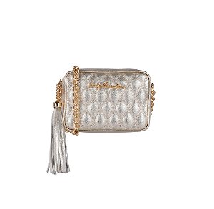 Luiza Barcelos - Bolsa Pequena Matelassê Dourada