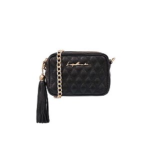 Luiza Barcelos - Bolsa Pequena Clássica c/ Corrente Preto