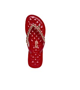 Santa Lolla - Chinelo Flip Flop Verniz Vermelho