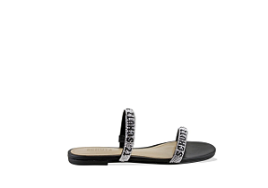 Schutz -Rasteira Slide Double Strap Preto