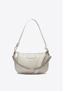 Schutz - Bolsa Tiracolo Emmy Snake Branca