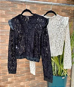 Lily Belle - Jaqueta Renda Preto