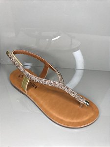 Fenômena - Sandália Rasteira Ouro