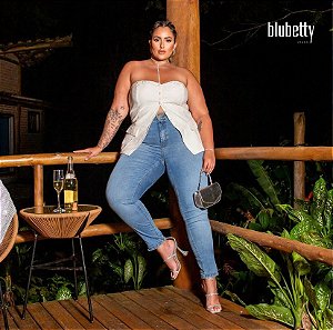 Blubetty - Calça Cigarrete Clara