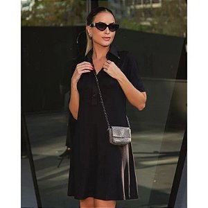 Murau - Vestido Polo Malha Preto