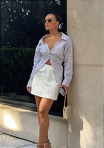 Roma - Camisa Cropped Listras