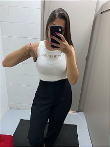 Únicas - Calça Linho Preto