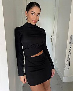 Salgunamu - Vestido Sis Preto