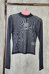 Groovy - Blusa Tule Gola Alta