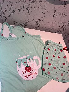 Roma - Pijama Alcinha Verde