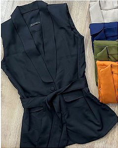 Vick Star - Colete Alfaiataria Gê Preto
