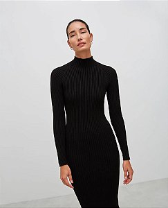 Roma - Vestido Midi Canelado