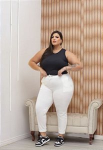 Benedita Plus Size - Regata Canelada