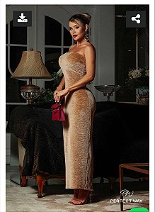 Perfect Way - Vestido Maxi Midi Camurça