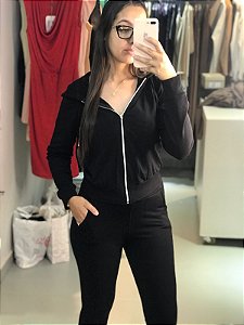 Roma - Conjunto Moletom Malha Fria Cinza