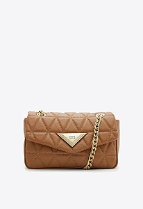 Schutz - Bolsa Pequena  Tiracolo Metalassê Marrom