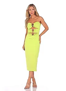 Luleg - Vestido Midi Jersey Det Metais