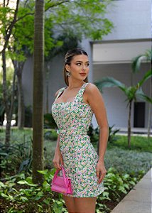Únicas - Vestido Alfaitaria Estampado