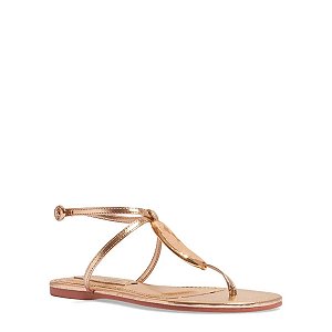 Santa Lolla - Rasteira Metalic Ouro Light