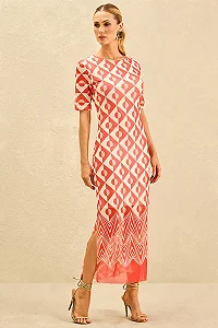 Luleg - Vestido em Tule Estampado
