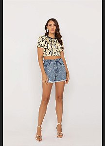 Onça Preta - Short Frente Strass