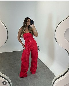 Alcance - Macacão Miami Vermelho