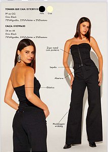 Onça Preta - Blusa Tomara que Caia All Jeans